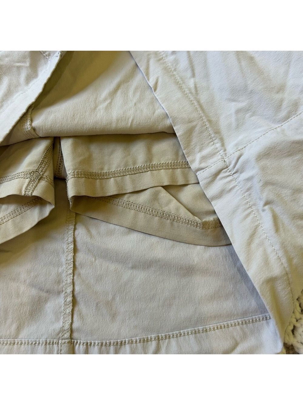 Eddie Bauer Womens Adventure Skort Lined Skirt Shorts Tan Size 10 Golf Vacation - Picture 6 of 13
